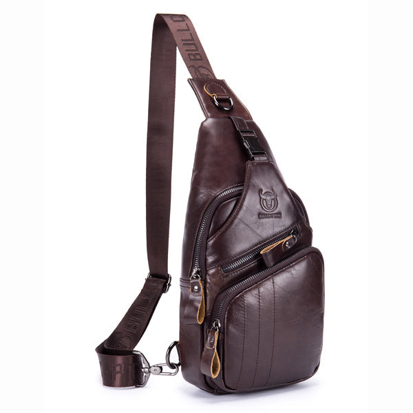 BULLCAPTAIN Leather Retro Chest Bag