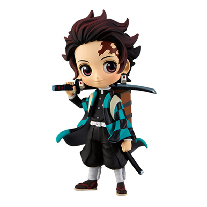 Devil's Blade Figure Demon Slayer Nezuko Tanjirou Zenitsu Giyuu Inosuke Q Ver. Action Figure Anime Kimetsu no Yaiba Figurine toy|Action Figures|   - AliExpress