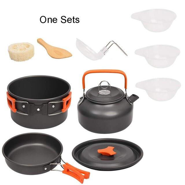 Aluminum Camping Cookware Kit