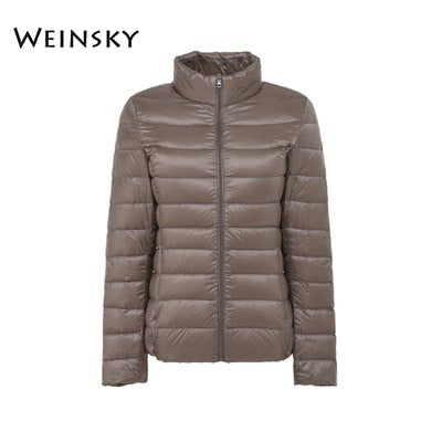 Spring Autumn Women Ultralight Thin Down Jacket White Duck Down Hooded Jackets Warm Winter Coat Parka Female Portable Outwear